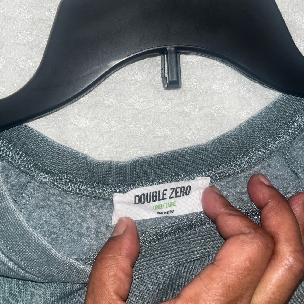 Double Zero Green Sweatpants & Matching Sweatshirt Soft Cotton Blend - Picture 4 of 9